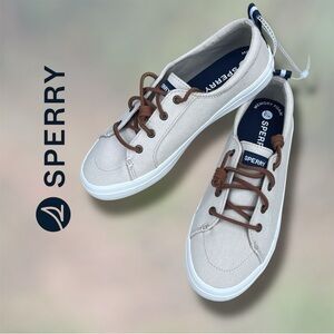 Sperry Crest Wave Sneaker Womens Size 9.5 Canvas Shoe STS98644